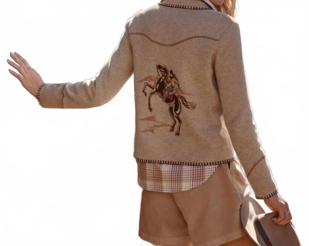 NEW PENDLETON western souvenir cardigan in beige - Picture 2 of 2